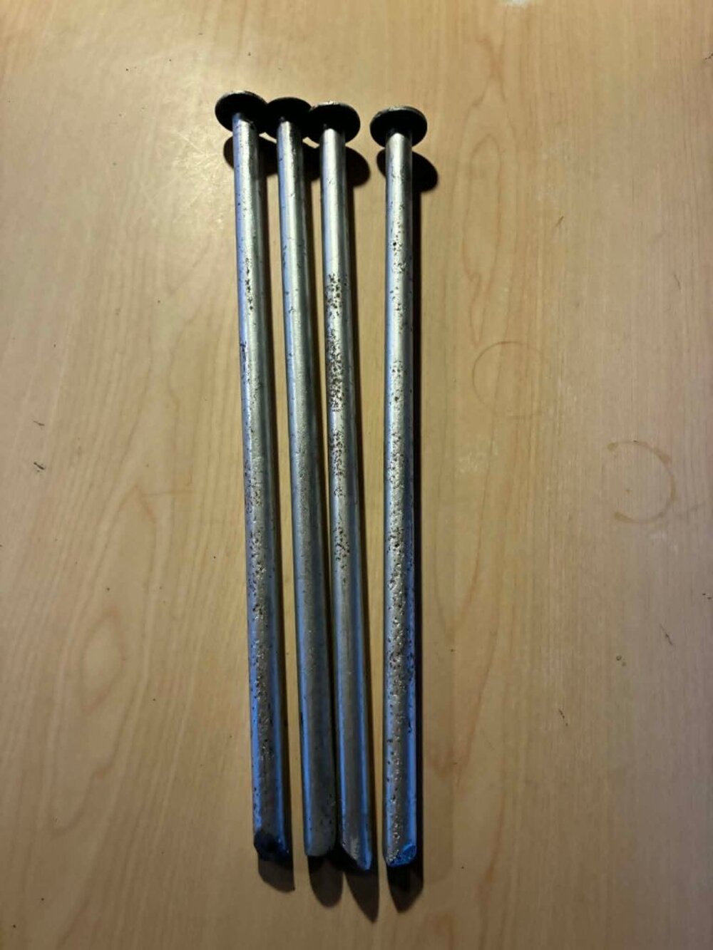 1/2" x 16 inch Steel Stake for Inflatables Camping Tents hammer head 4 units